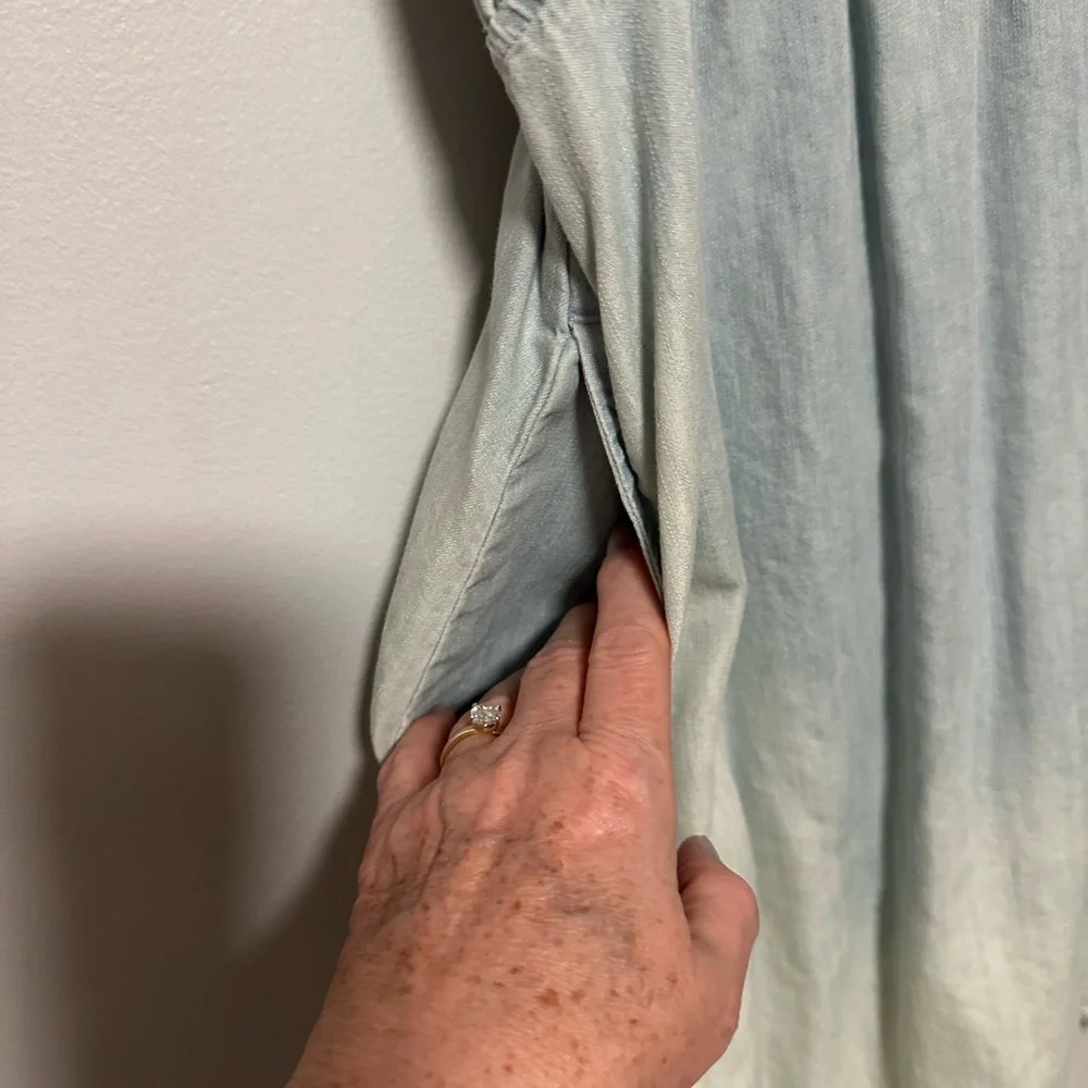 Merona Light Blue Sleeveless Denim‎ Dress - Picture 3 of 6